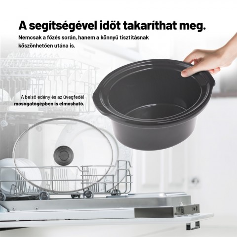 Lauben Slow Cooker 3500SB Lassan főző edény